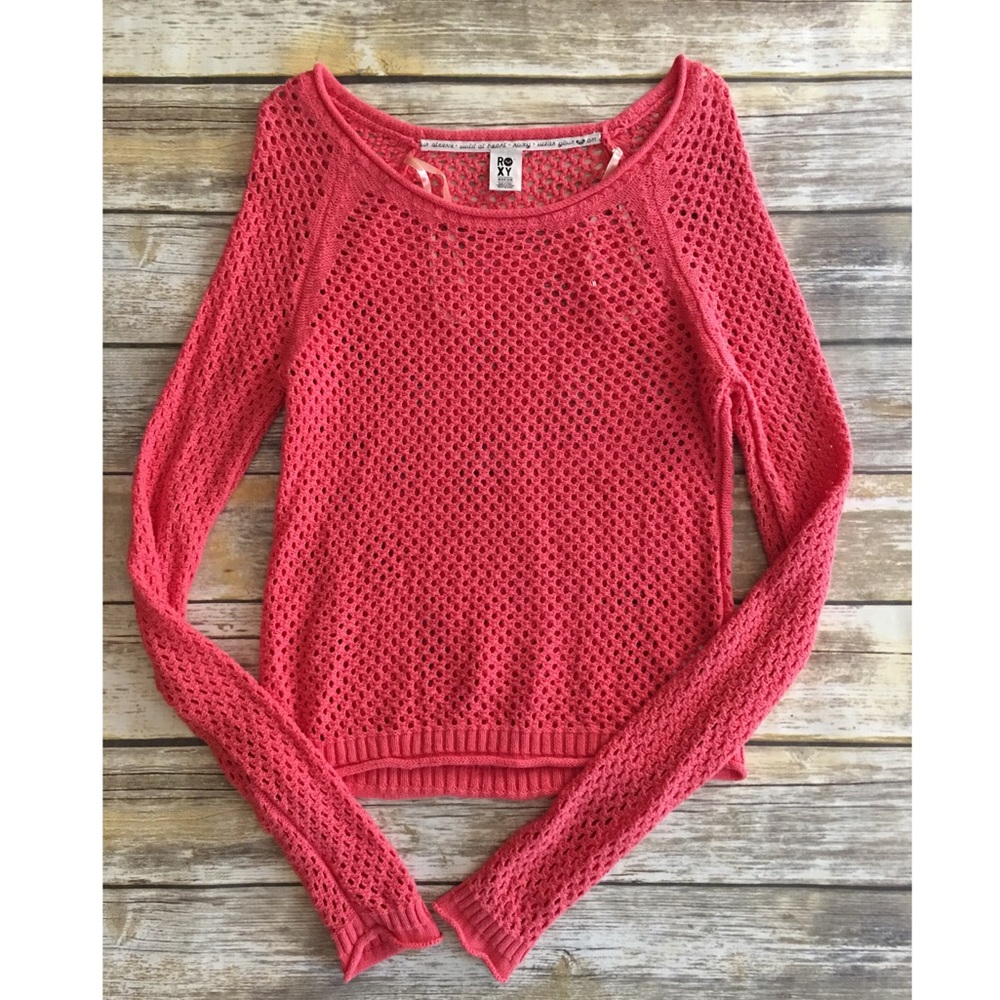Coral Roxy sweater